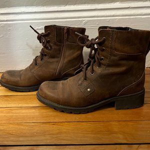 Clarks Brown Leather Boots
